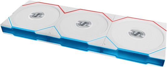 3 Pack Lian Li UNI Fan TL120 Wireless Fan - White
