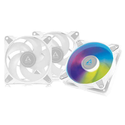 3 Pack ARCTIC P12 120mm A-RGB Fan - White
