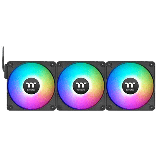 3 Pack THERMALTAKE CT120 EX RGB Fan - Black