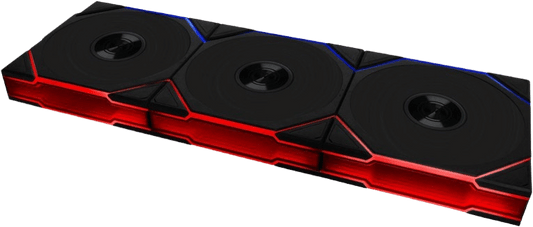 3 Pack Lian Li UNI TL120 Wireless Fan - Black (Reverse Blade)
