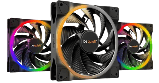 3 Pack be quiet! Light Wings 140mm RGB Fan - Black