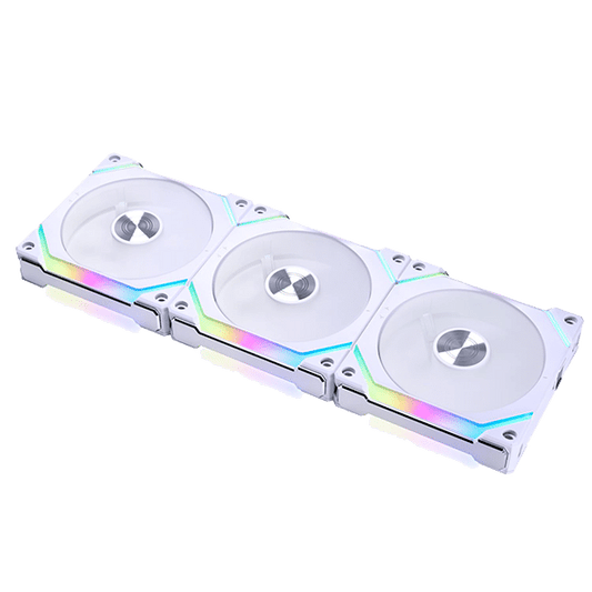 3 Pack Lian Li UNI Fan SL120 Wireless ARGB Fan - White