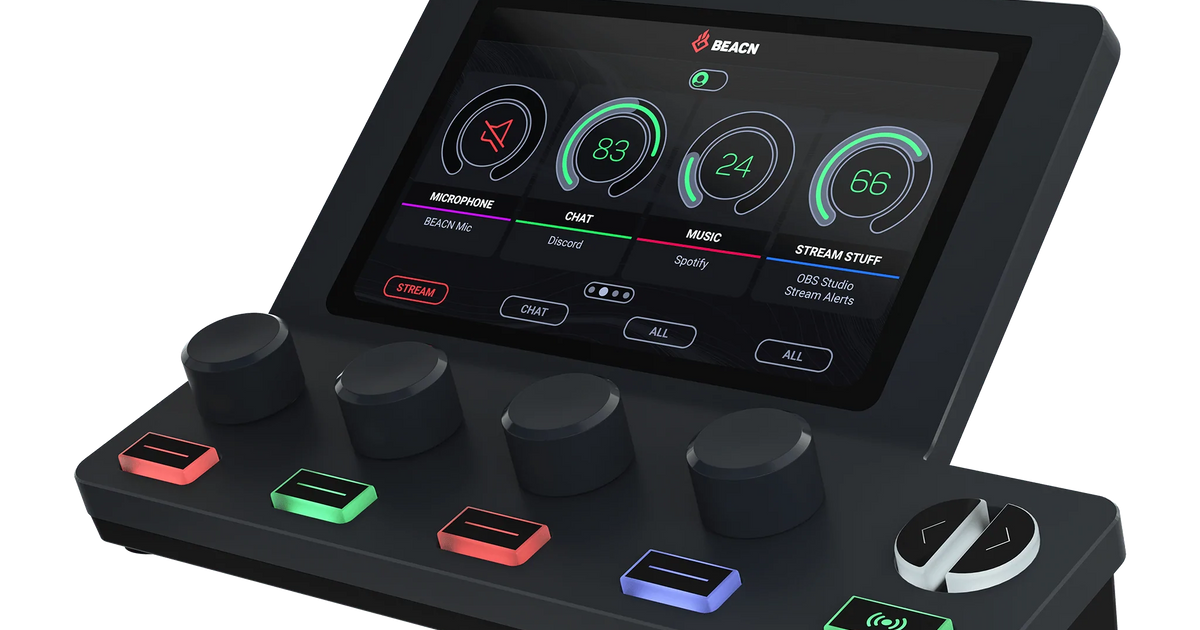 BEACN Mix Create - Powerful Audio Control - Dark | Hand-Built