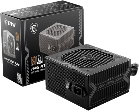 MSI MAG A750BN PCIE5 ATX 3.1 80+ Bronze Power Supply