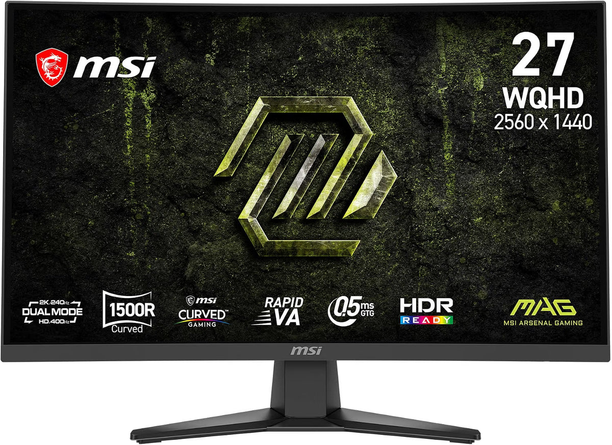 MSI MAG 27" 1440P 240Hz/400Hz Dual Mode Gaming Monitor