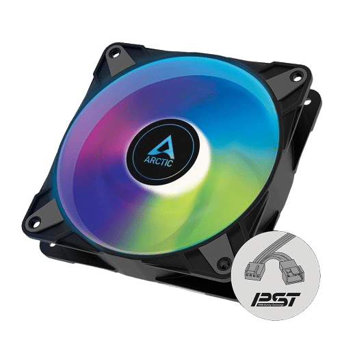 Single ARCTIC P12 A-RGB 120mm Fan - Black