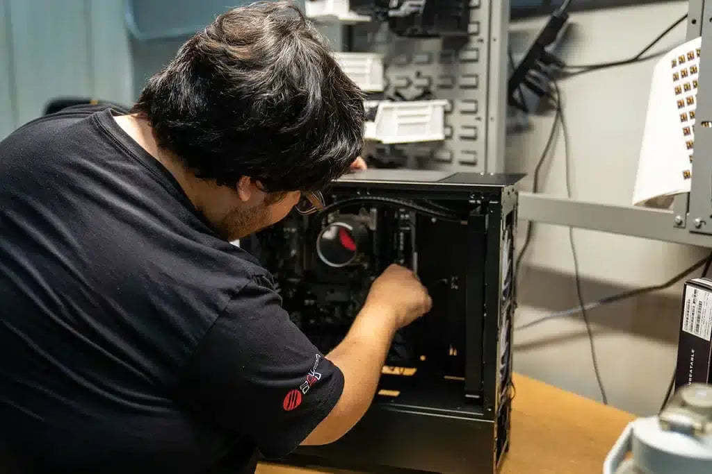PowerGPU custom gaming PC build process