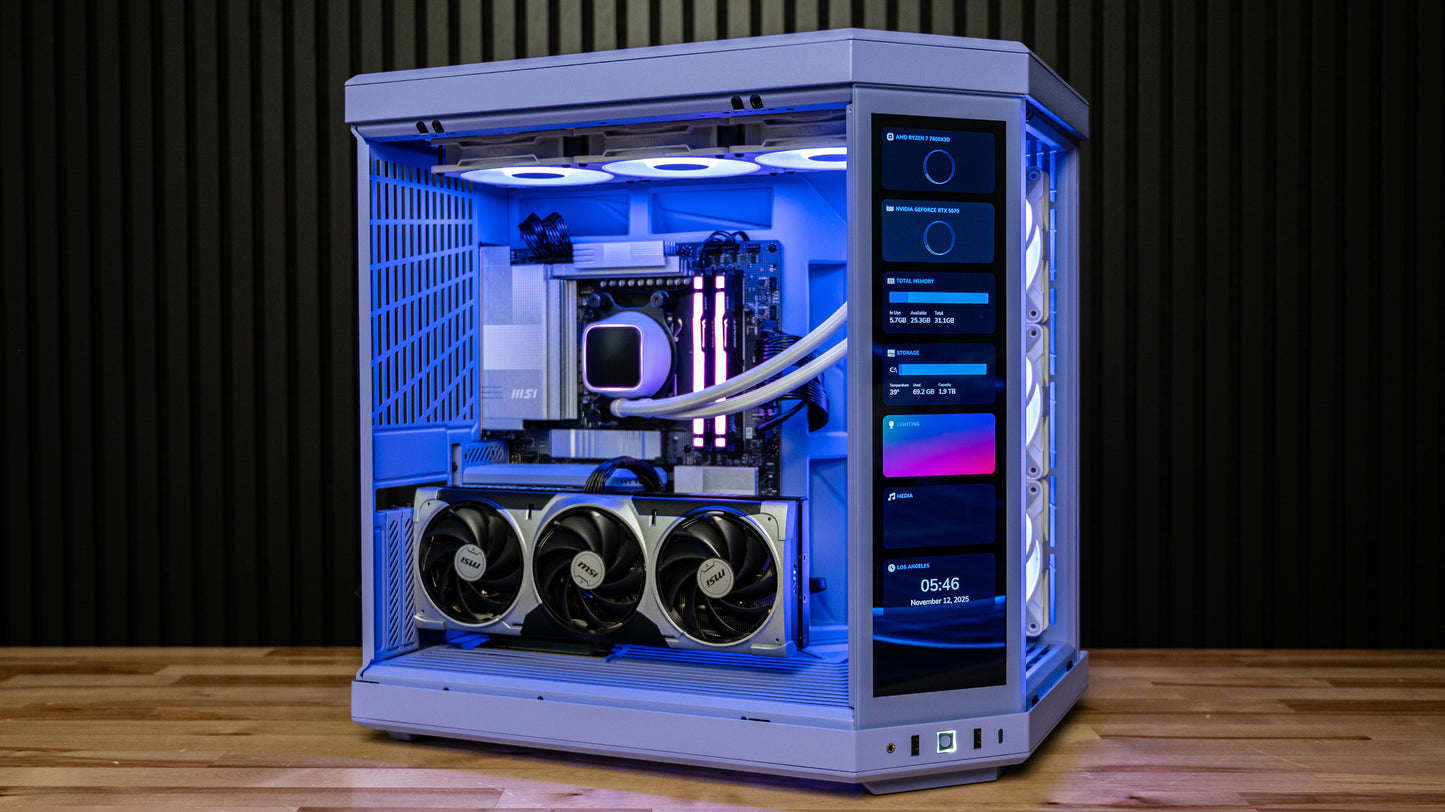 Lavender RTX 5070 Gaming PC