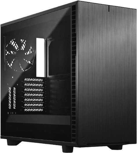 Fractal Design Define 7 Tempered Glass Mid-Tower Case - Black