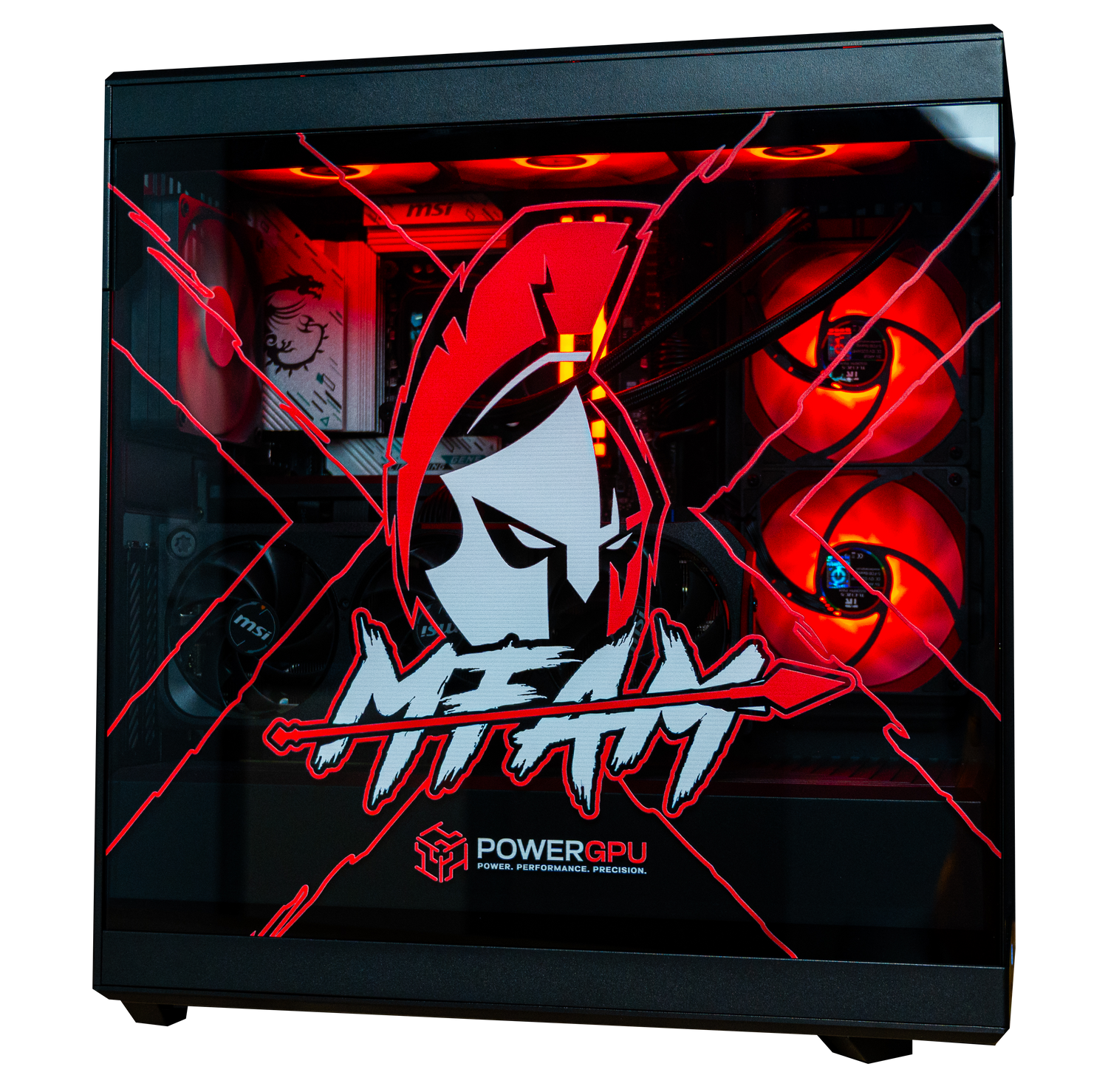 MFAM Signature Edition Intel RTX 5070 gaming PC built by PowerGPU in partnership with Nickmercs
