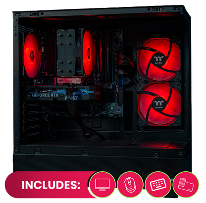 PowerStarter AMD RTX 5060 Gaming PC Bundle