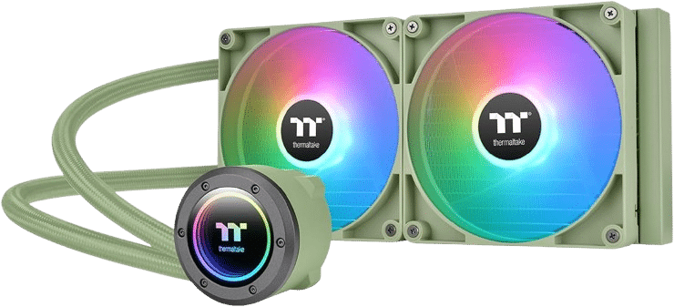 THERMALTAKE TH280 V2 ARGB AIO Liquid Cooler - Matcha Green