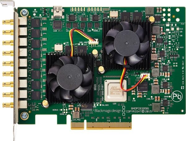 Blackmagic Design 563980Z-12 DeckLink Quad 2 8-Channel 3G-SDI Capture and Playback Card, 720p/1080p Cross-Conversion