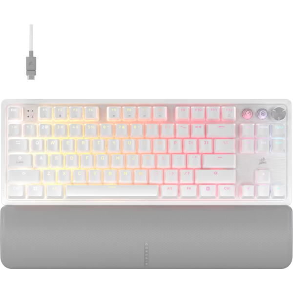 CORSAIR K70 PRO TKL High-Performance Keyboard - White PBT